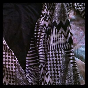 A nice shirt with a black and white colors